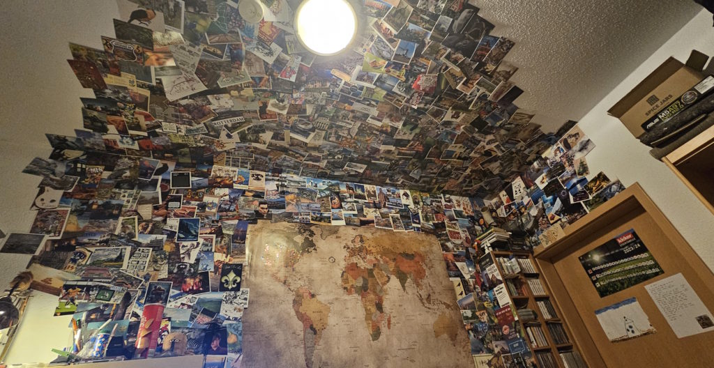My postcrossing wall